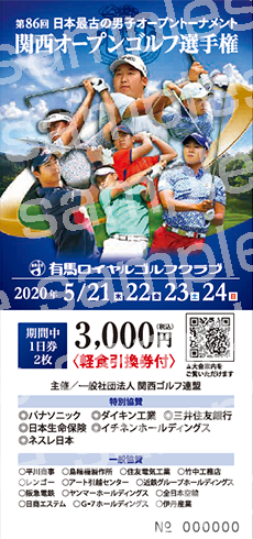 1日券2枚のチケット画像